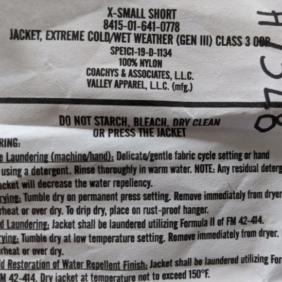 U.S. Army Gen III Goretex jacket - State Guard or Hunting - Picture 3 of 4